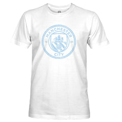 Manchester City 1863FC Mono Badge T-Shirt - White on sale