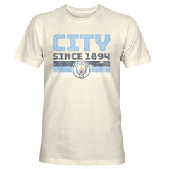 Manchester City 1863FC Retro Stripes T-Shirt - Tan shop