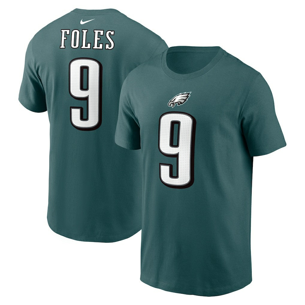 Nick Foles Philadelphia Eagles Retired Player Name & Number T-Shirt - Midnight Green sale