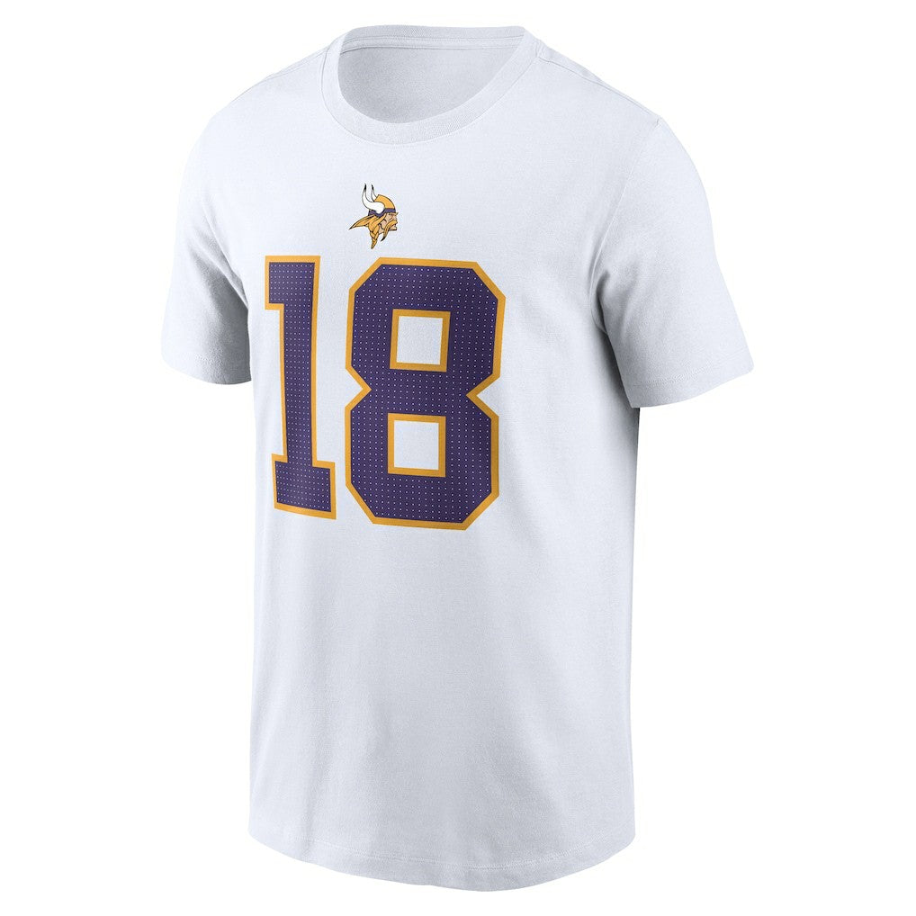 Justin Jefferson Minnesota Vikings Name & Number T-Shirt - White for sale