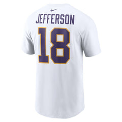 Justin Jefferson Minnesota Vikings Name & Number T-Shirt - White for sale