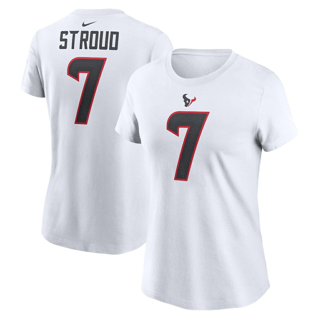C.J. Stroud Houston Texans Women's Player Name & Number T-Shirt - White cheap