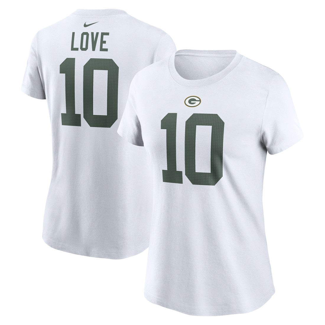 Jordan Love Green Bay Packers Women's Player Name & Number T-Shirt - White online