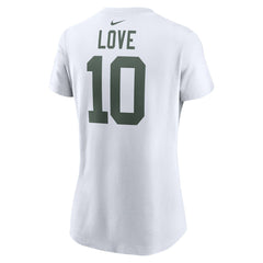 Jordan Love Green Bay Packers Women's Player Name & Number T-Shirt - White online