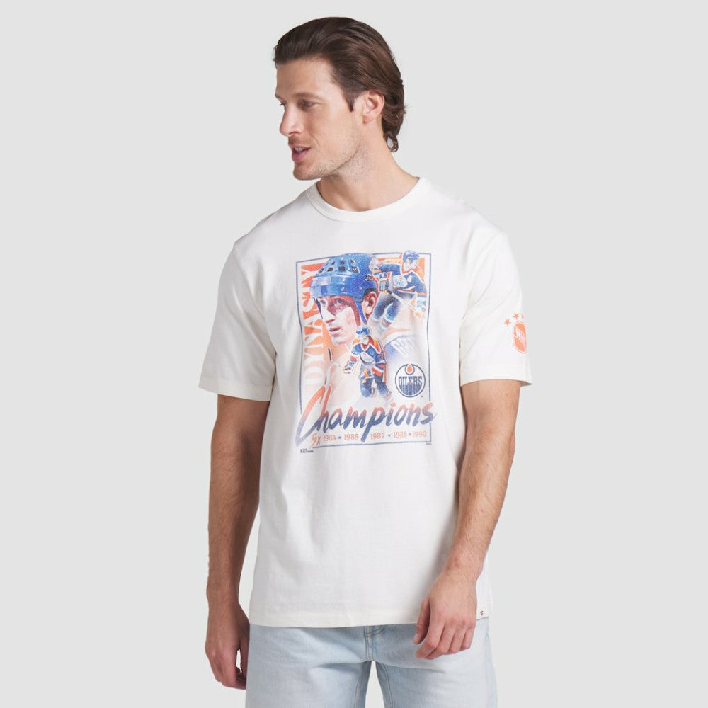 Edmonton Oilers Fanatics Decades Collection Timeless T-Shirt - White T-shirts