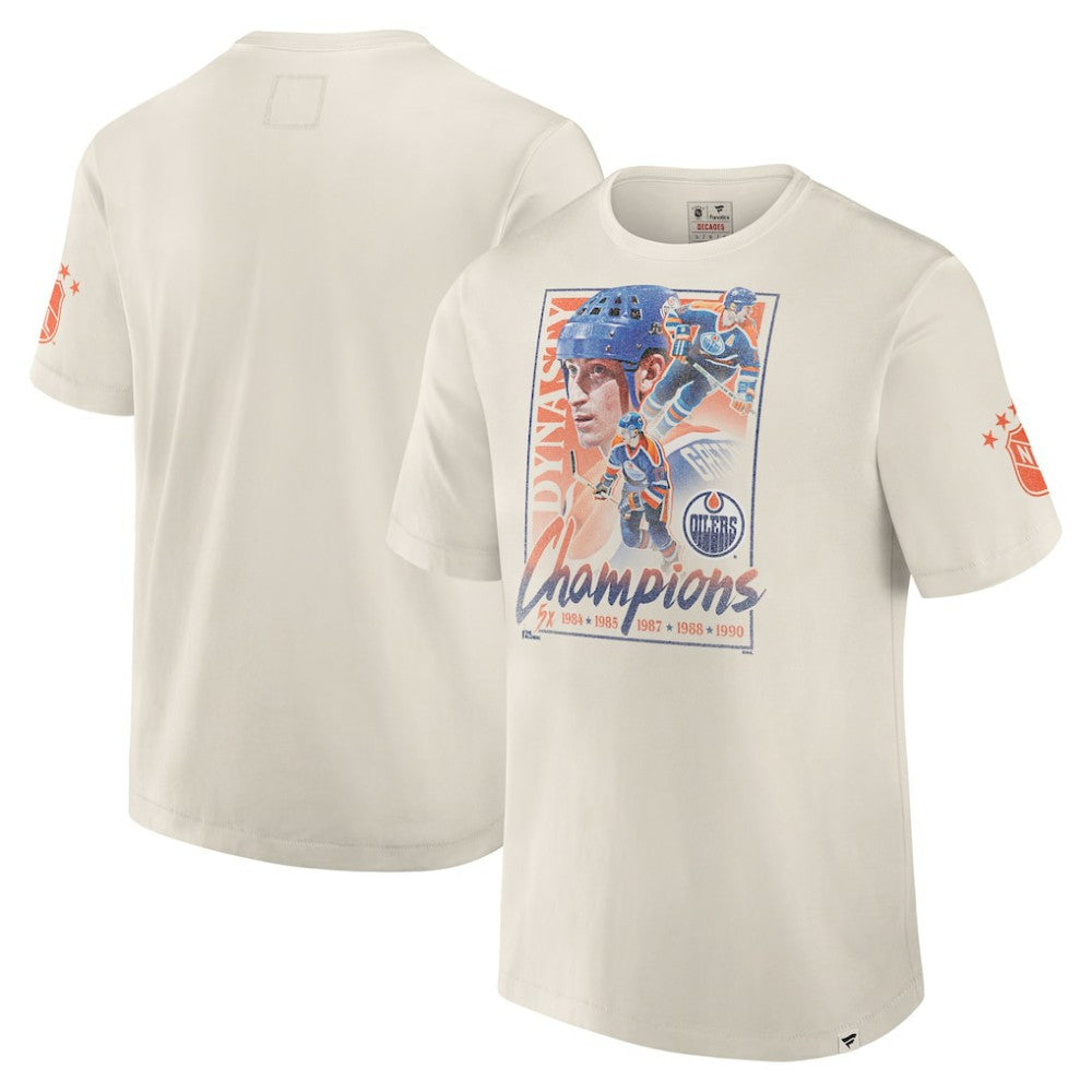 Edmonton Oilers Fanatics Decades Collection Timeless T-Shirt - White T-shirts