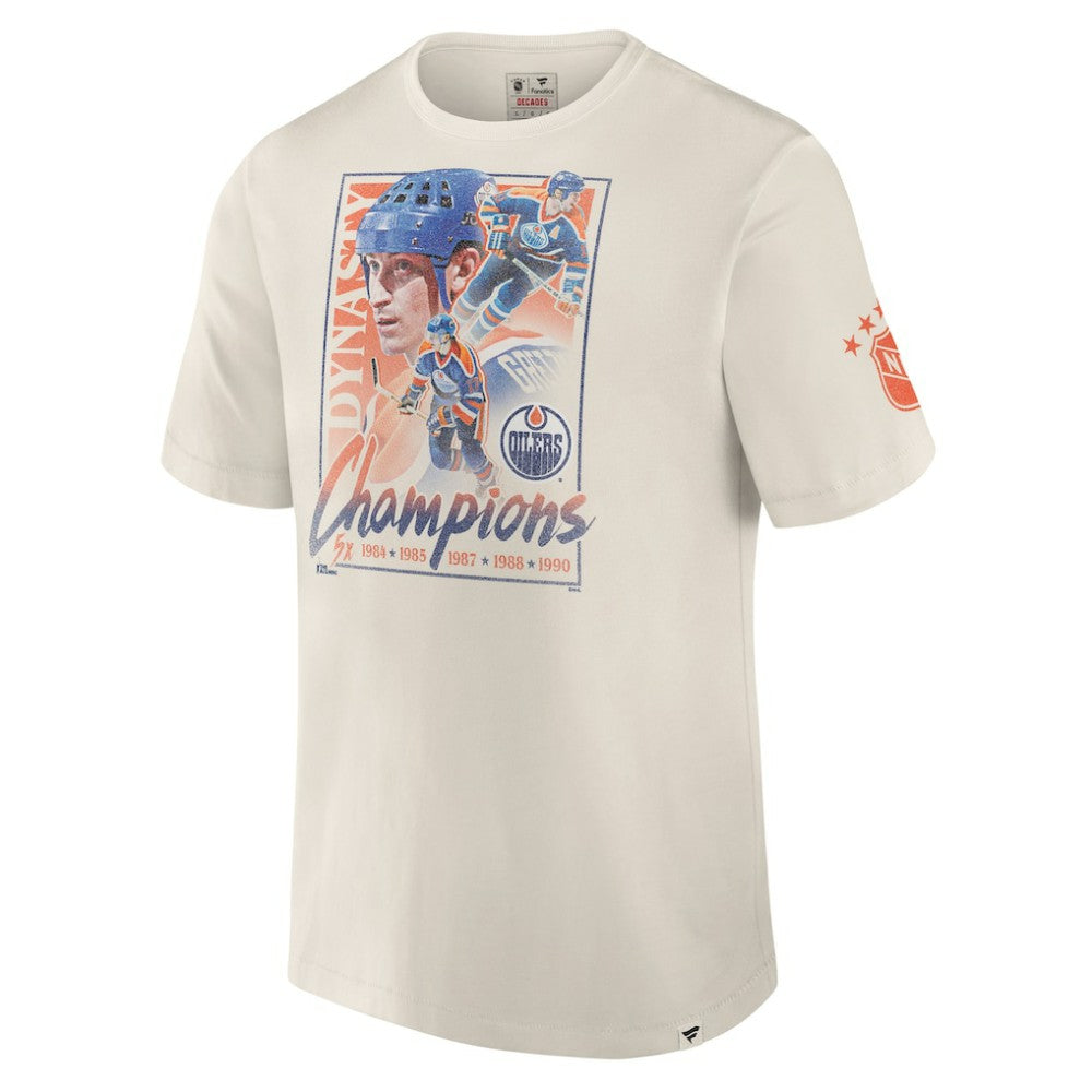 Edmonton Oilers Fanatics Decades Collection Timeless T-Shirt - White T-shirts