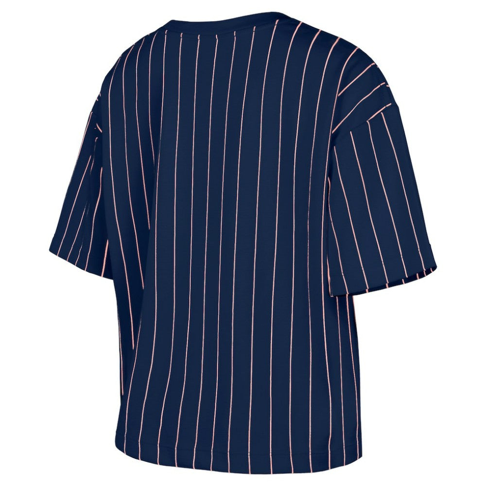 Washington Nationals Women's 2025 City Connect Pinstripe T-Shirt Navy