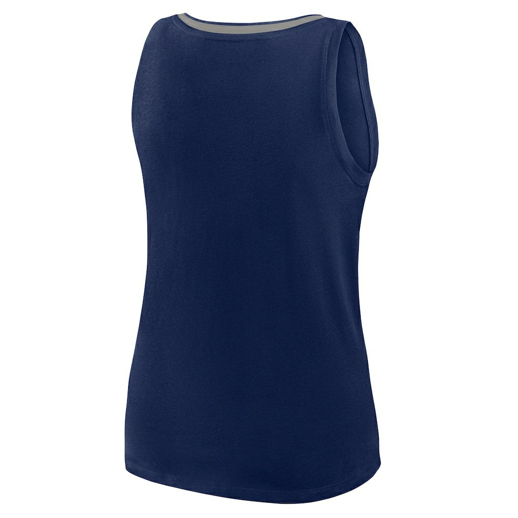 Dallas Cowboys Logo Athletic Women's Plus Size Stellar Win V-Neck Tank Top - Navy on sale