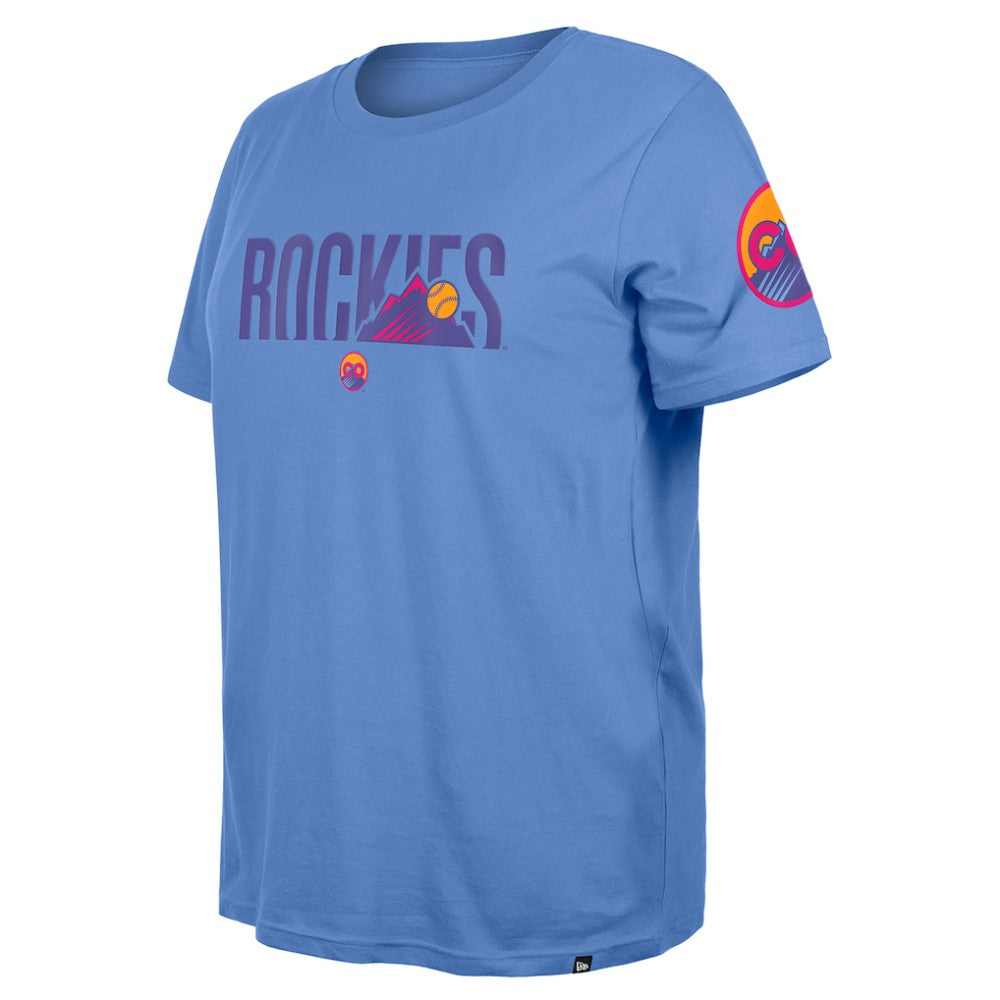 Colorado Rockies Women's 2025 City Connect Plus Size T-Shirt Blue