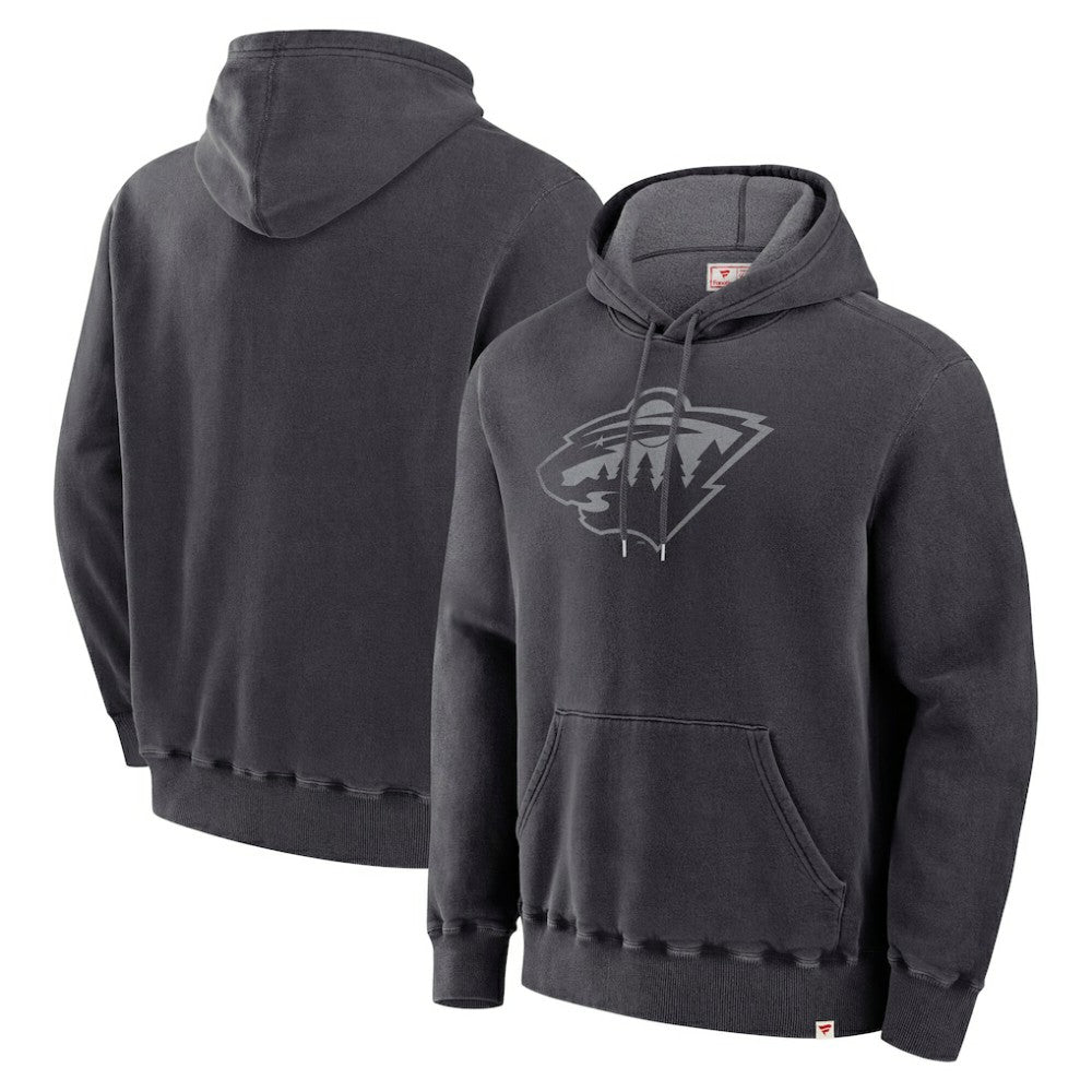 Minnesota Wild Fanatics Made in Canada Pullover Hoodie - Black Hoodies