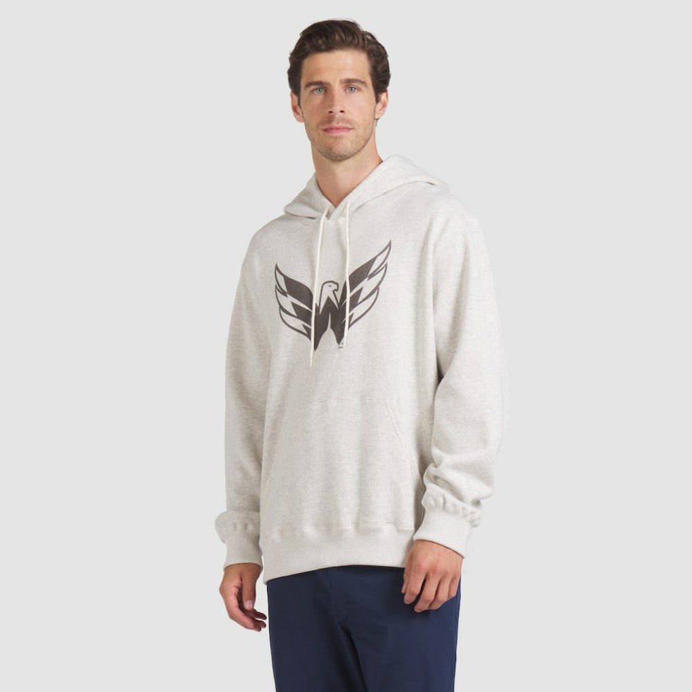 Washington Capitals Fanatics Made in Canada Pullover Hoodie - Cream Hoodies