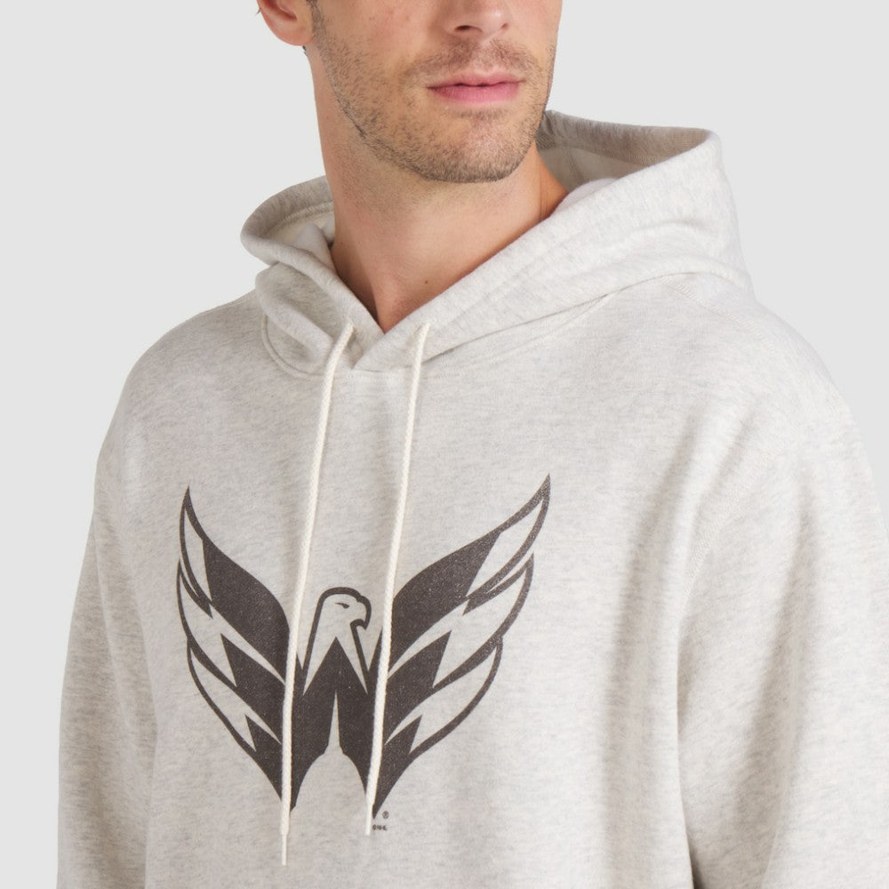 Washington Capitals Fanatics Made in Canada Pullover Hoodie - Cream Hoodies