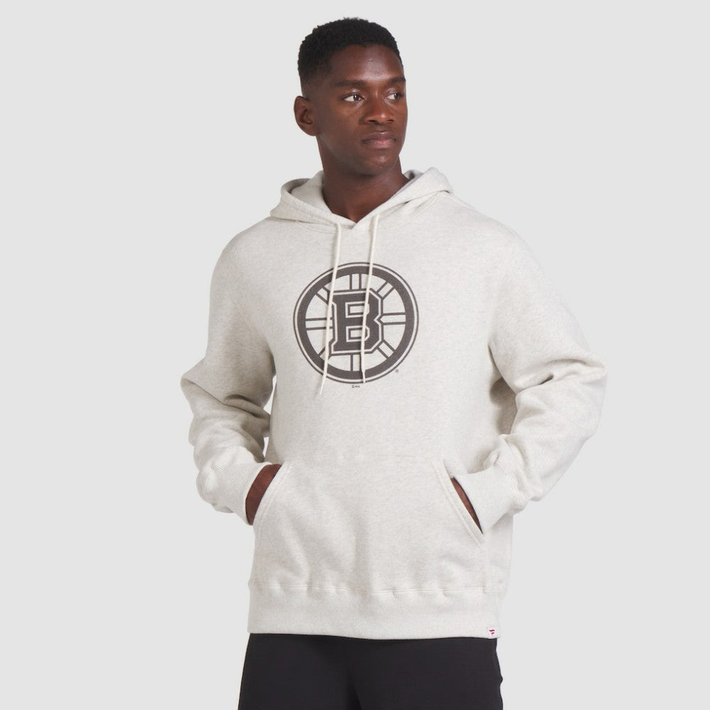 Boston Bruins Fanatics Made in Canada Pullover Hoodie - Cream Hoodies