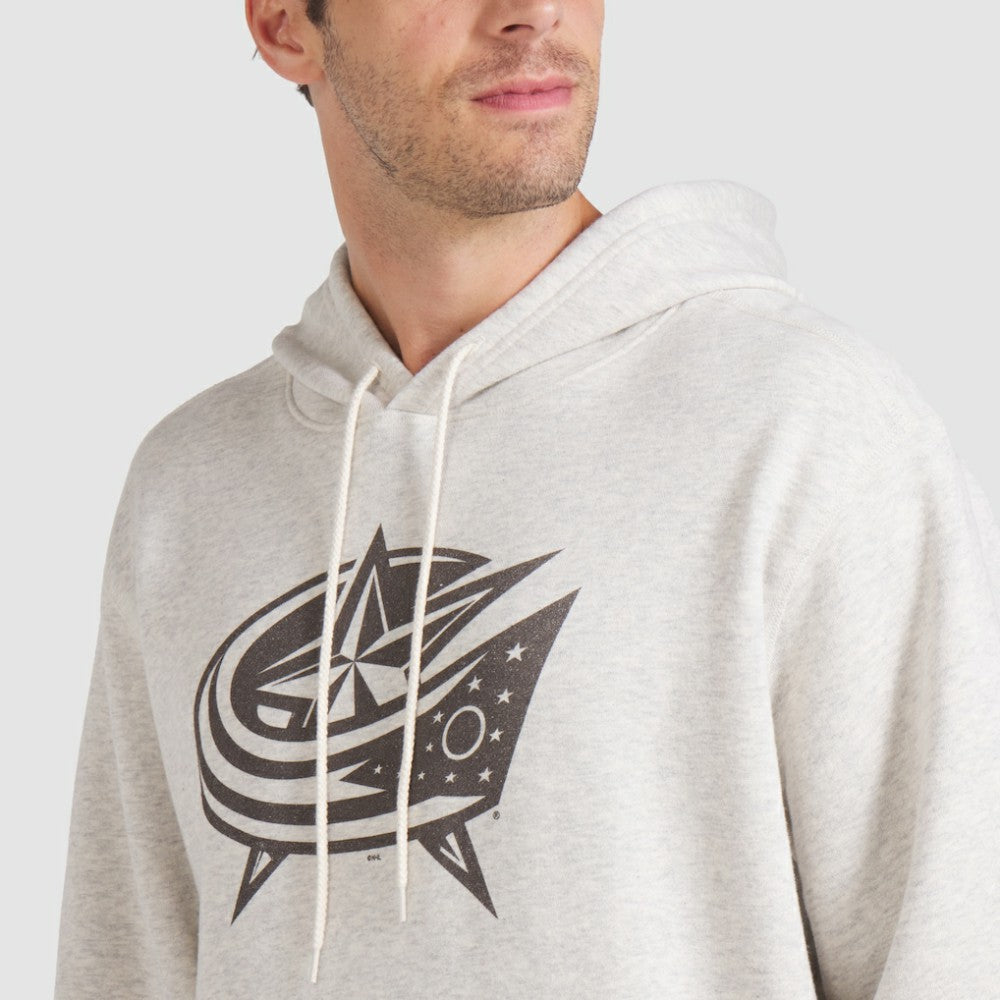 Columbus Blue Jackets Fanatics Made in Canada Pullover Hoodie - Cream Hoodies