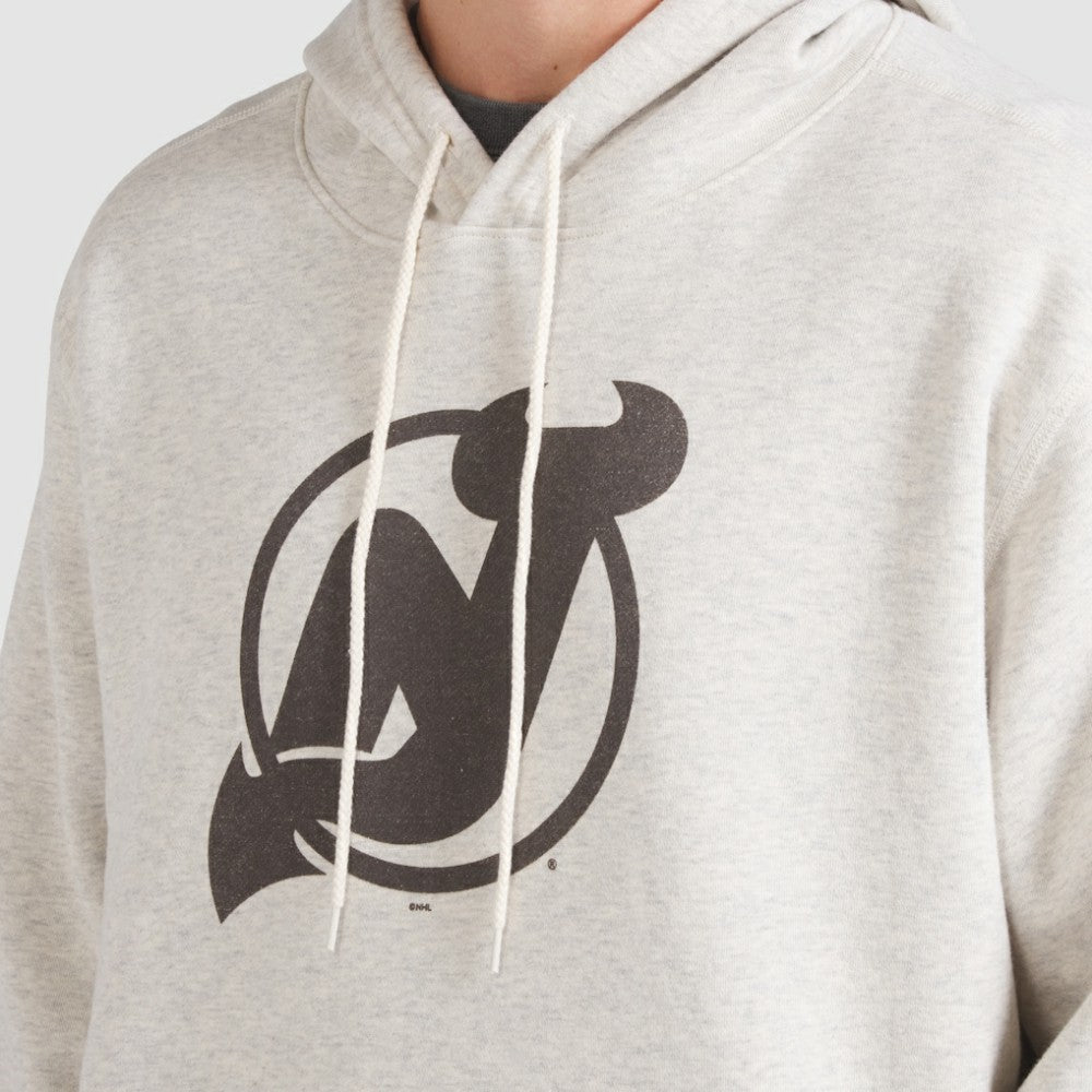 New Jersey Devils Fanatics Made in Canada Pullover Hoodie - Cream Jerseys
