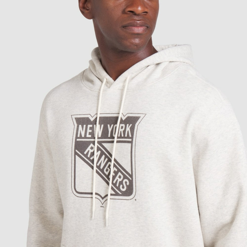 New York Rangers Fanatics Made in Canada Pullover Hoodie - Cream Hoodies