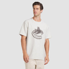 Vancouver Canucks Fanatics Made in Canada T-Shirt - Cream T-shirts