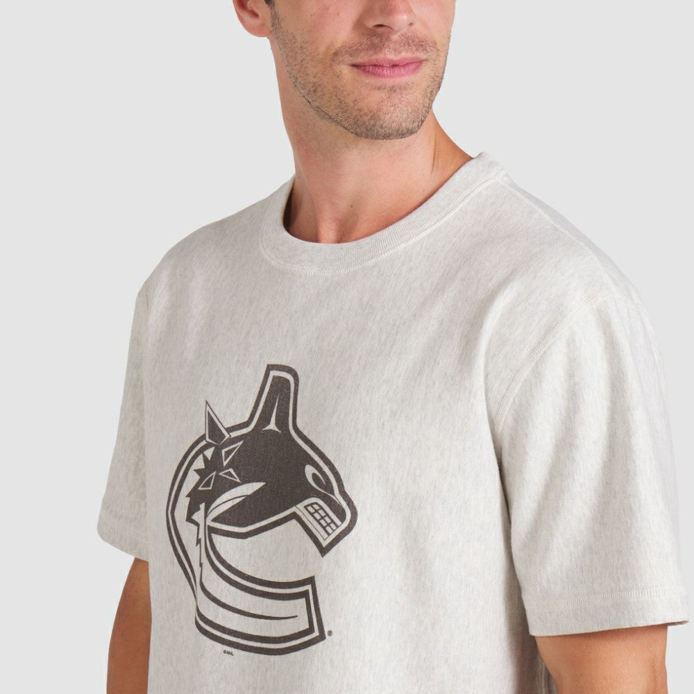 Vancouver Canucks Fanatics Made in Canada T-Shirt - Cream T-shirts