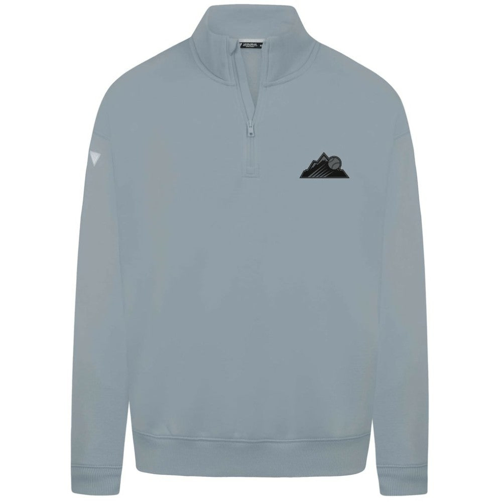 Colorado Rockies Levelwear Murray Nightfall Quarter-Zip Top Gray