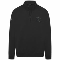 Kansas City Royals Levelwear Murray Nightfall Quarter-Zip Top Black