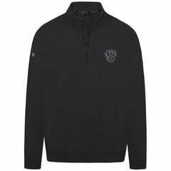 Milwaukee Brewers Levelwear Murray Nightfall Quarter-Zip Top Black
