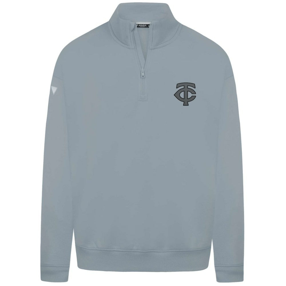 Minnesota Twins Levelwear Murray Nightfall Quarter-Zip Top Gray