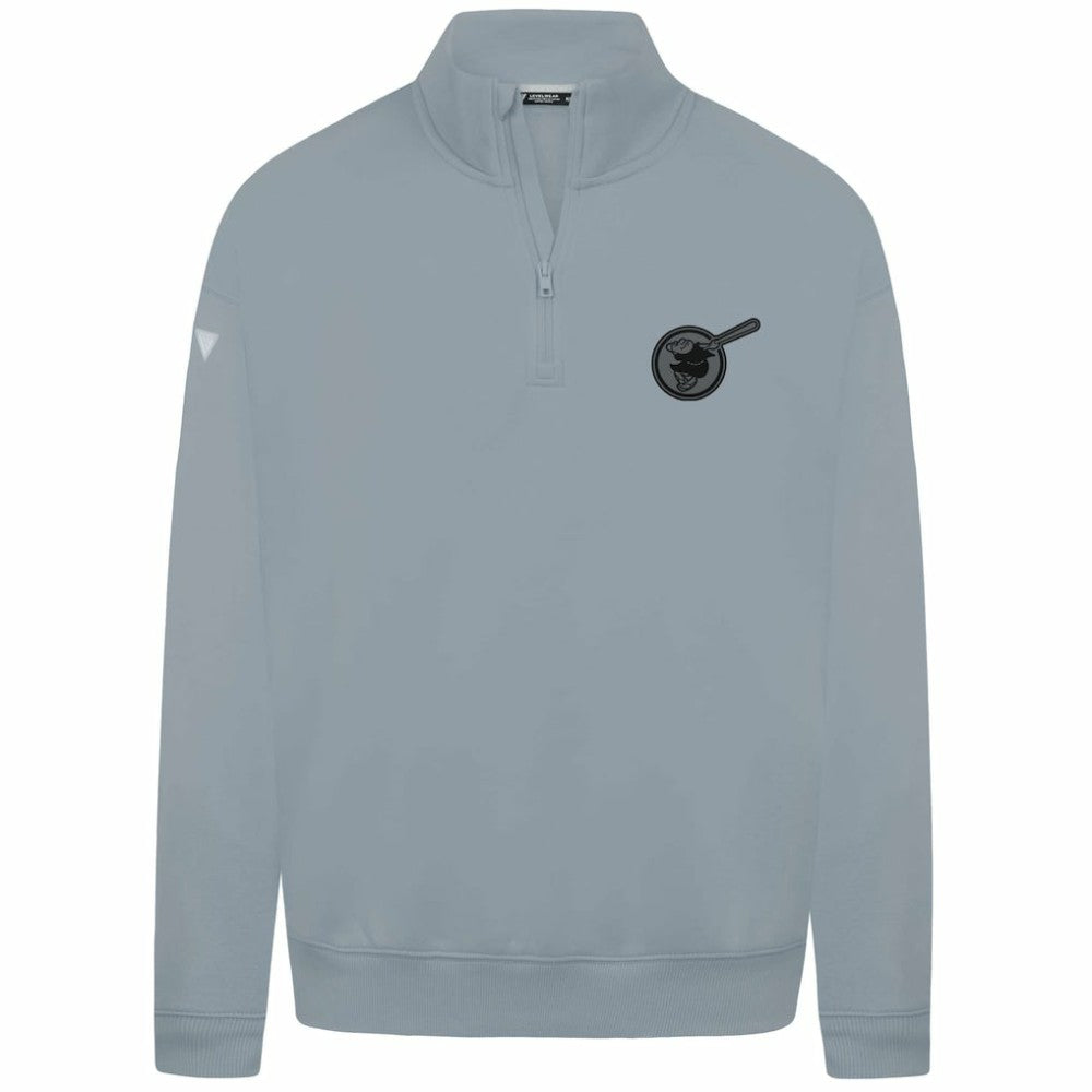 San Diego Padres Levelwear Murray Nightfall Quarter-Zip Top Gray