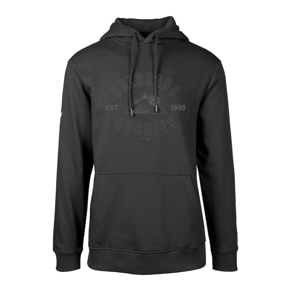 Colorado Rockies Levelwear Podium Abyssal Pullover Hoodie Black