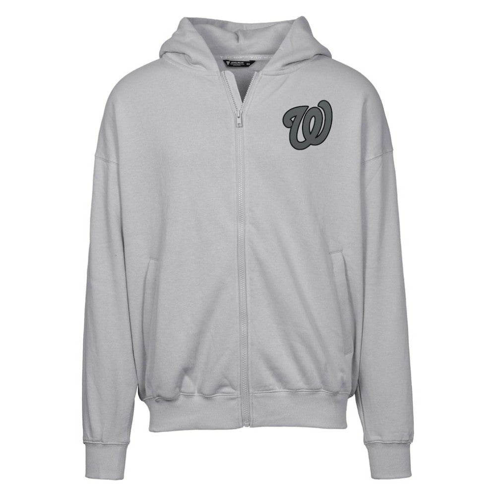 Washington Nationals Levelwear Uphill Abyssal Full-Zip Hoodie Gray