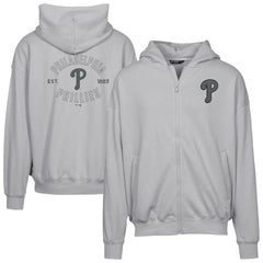 Philadelphia Phillies Levelwear Uphill Abyssal Full-Zip Hoodie Gray