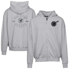 San Diego Padres Levelwear Uphill Abyssal Full-Zip Hoodie Gray