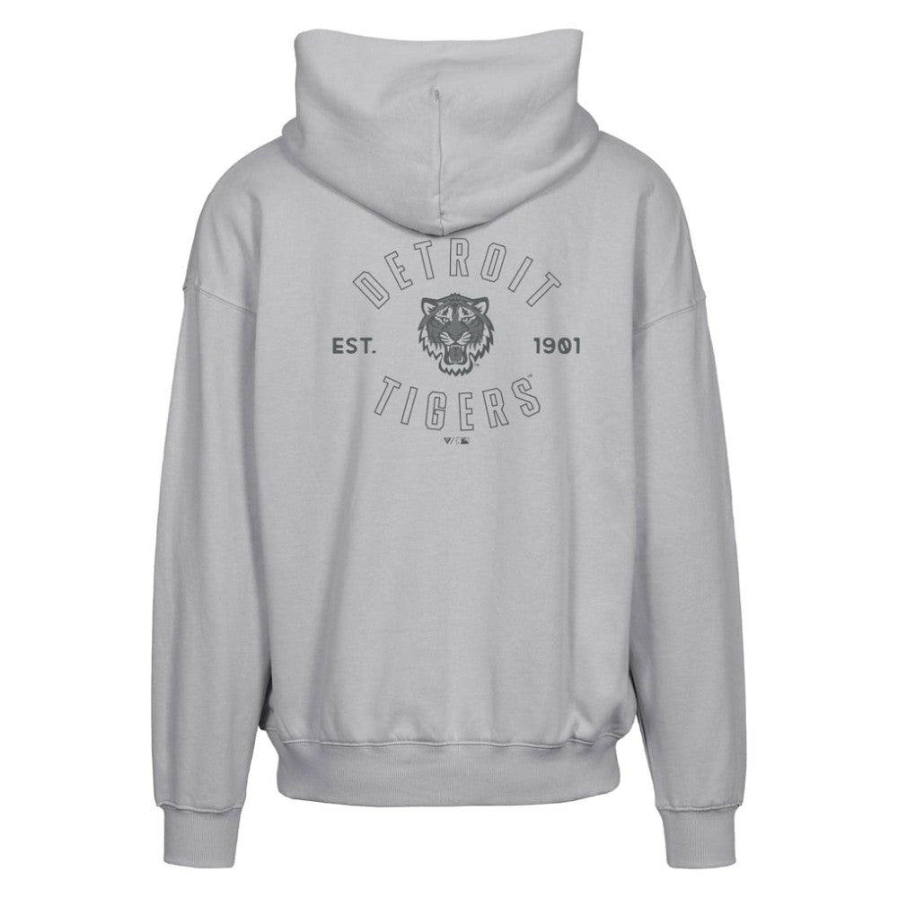 Detroit Tigers Levelwear Uphill Abyssal Full-Zip Hoodie Gray