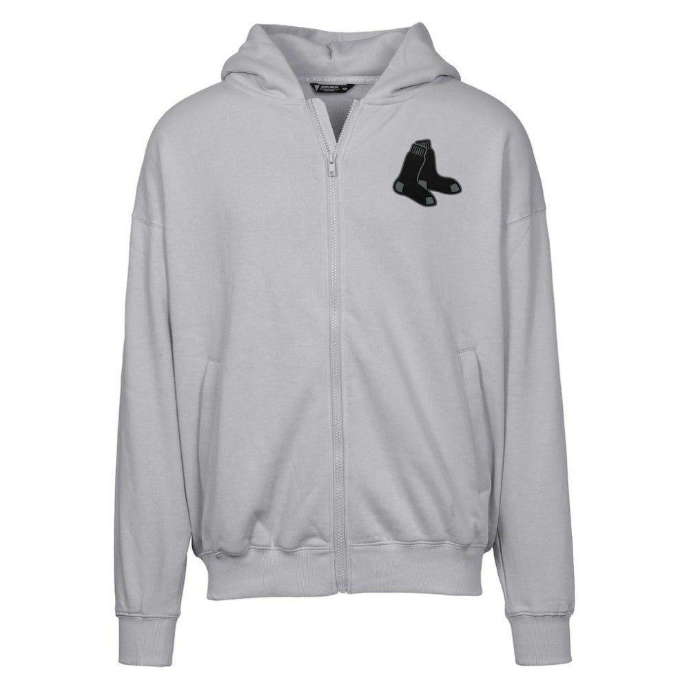 Boston Red Sox Levelwear Uphill Abyssal Full-Zip Hoodie Gray