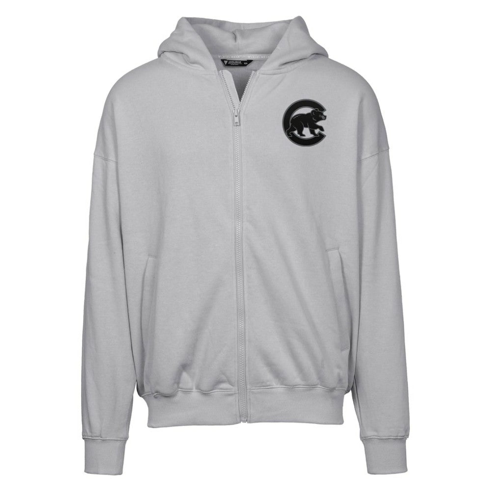 Chicago Cubs Levelwear Uphill Abyssal Full-Zip Hoodie Gray