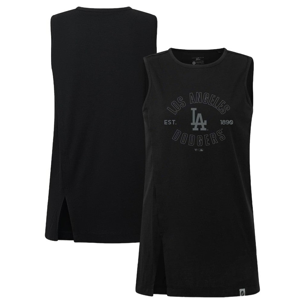 Los Angeles Dodgers Levelwear Women's Influx Abyssal Tank Top Black