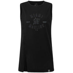 Miami Marlins Levelwear Women's Influx Abyssal Tank Top Black
