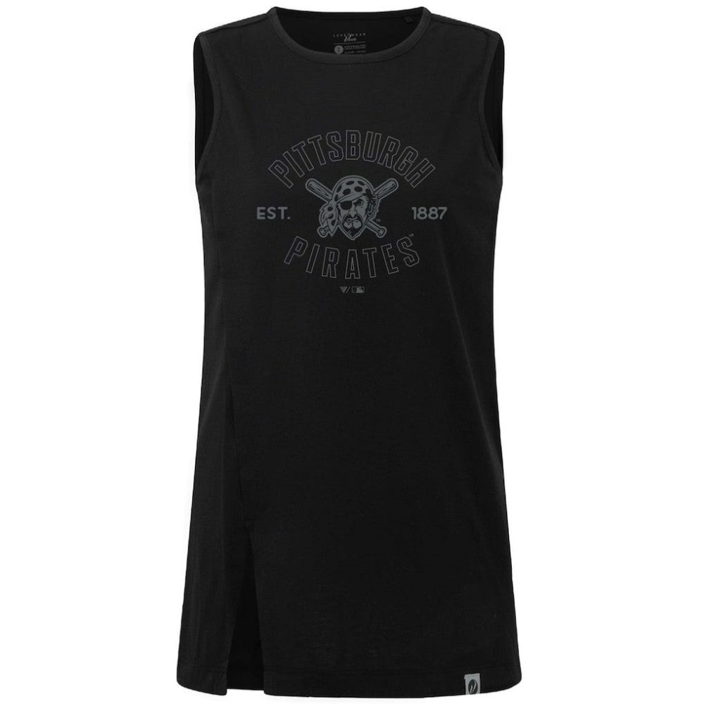 Pittsburgh Pirates Levelwear Women's Influx Abyssal Tank Top Black