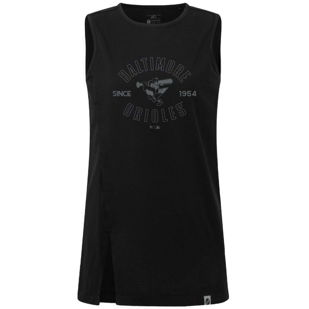 Baltimore Orioles Levelwear Women's Influx Abyssal Tank Top Black