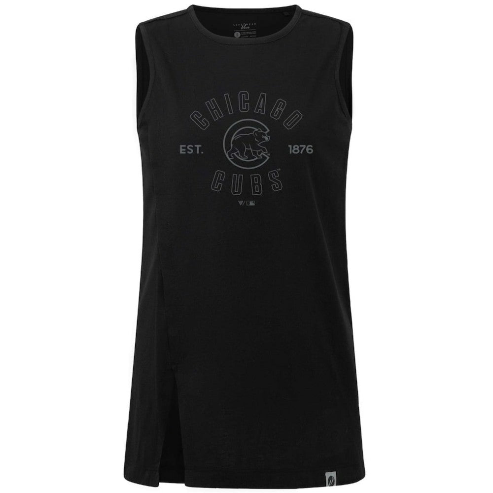 Chicago Cubs Levelwear Women's Influx Abyssal Tank Top Black
