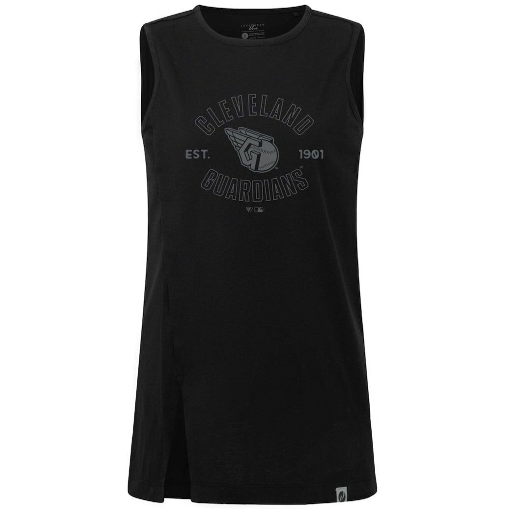 Cleveland Guardians Levelwear Women's Influx Abyssal Tank Top Black