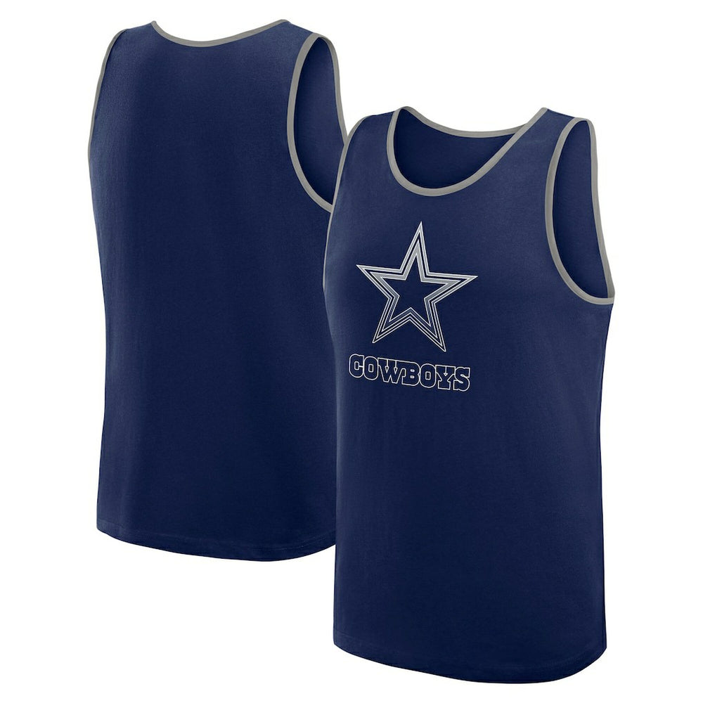 Dallas Cowboys Logo Athletic Unmatched Success Tank Top - Navy for sale