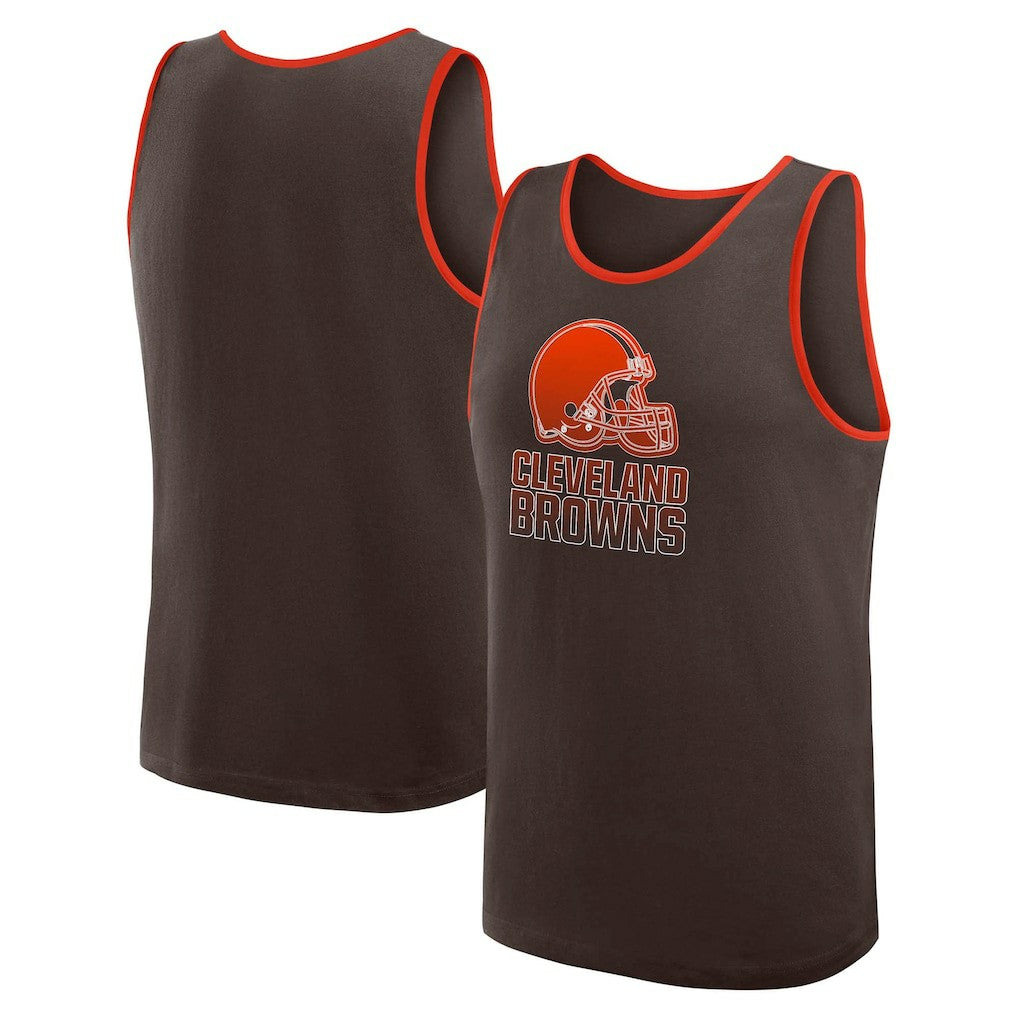 Cleveland Browns Logo Athletic Unmatched Success Tank Top - Brown cheap