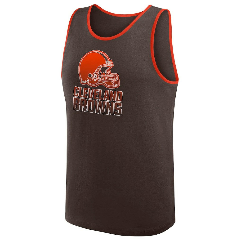 Cleveland Browns Logo Athletic Unmatched Success Tank Top - Brown cheap