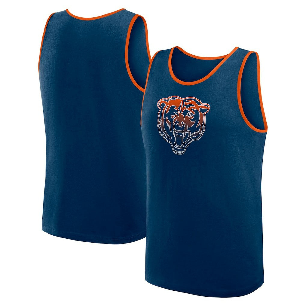 Chicago Bears Logo Athletic Unmatched Success Tank Top - Navy cheap