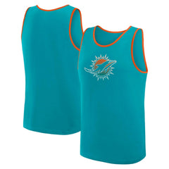 Miami Dolphins Logo Athletic Unmatched Success Tank Top - Aqua online