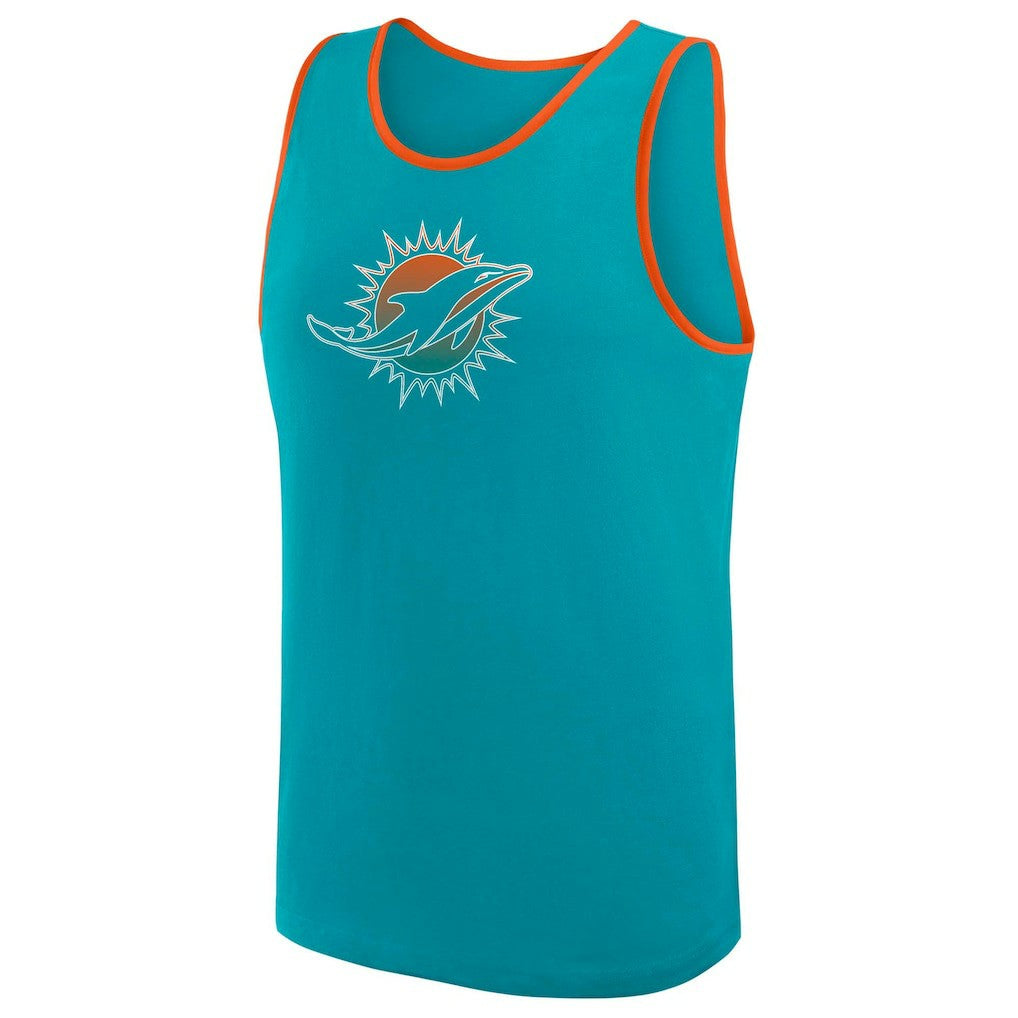 Miami Dolphins Logo Athletic Unmatched Success Tank Top - Aqua online