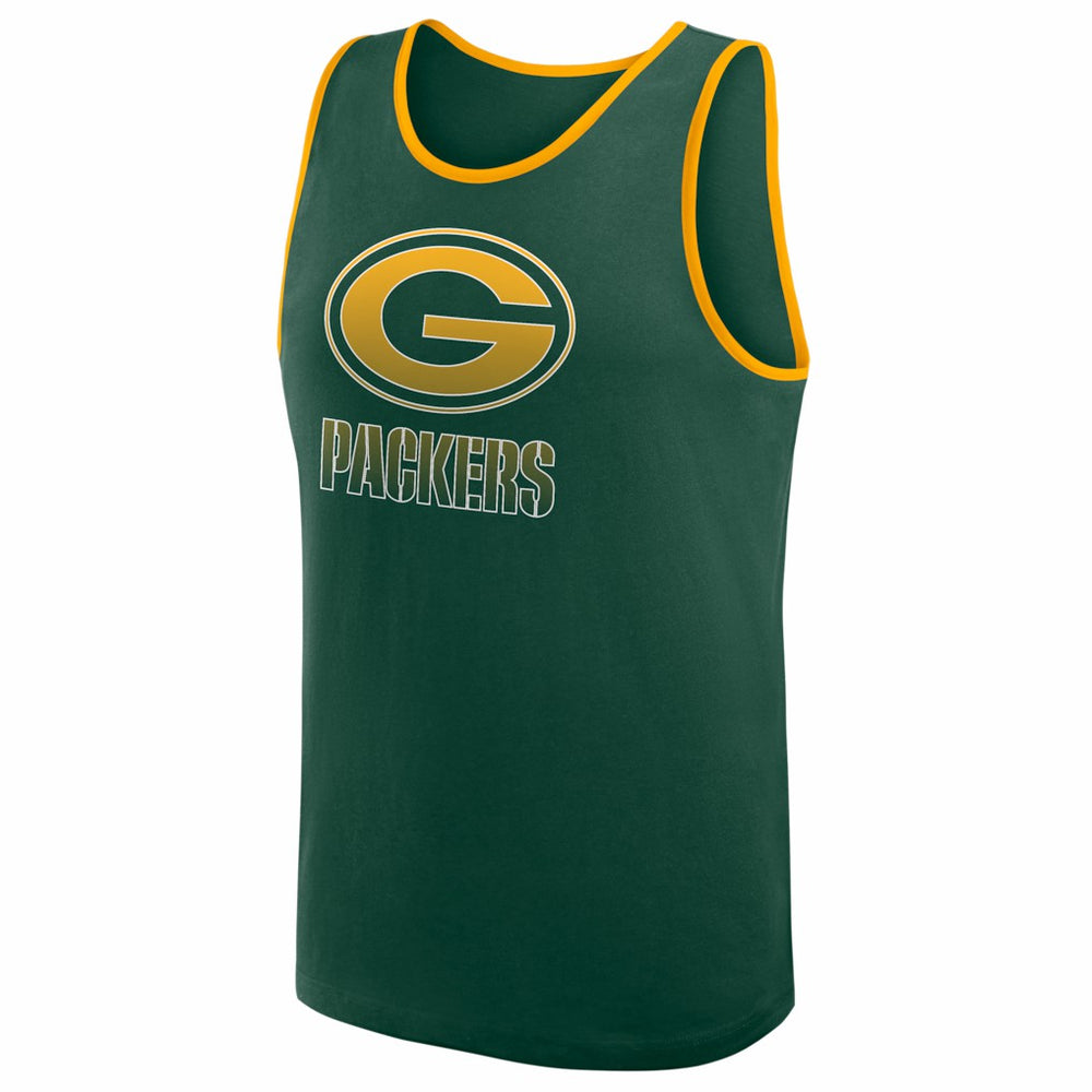 Green Bay Packers Logo Athletic Unmatched Success Tank Top - Green discount