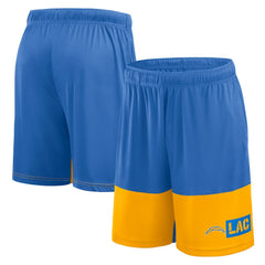 Los Angeles Chargers Logo Athletic Best of the Best Shorts - Powder Blue sale