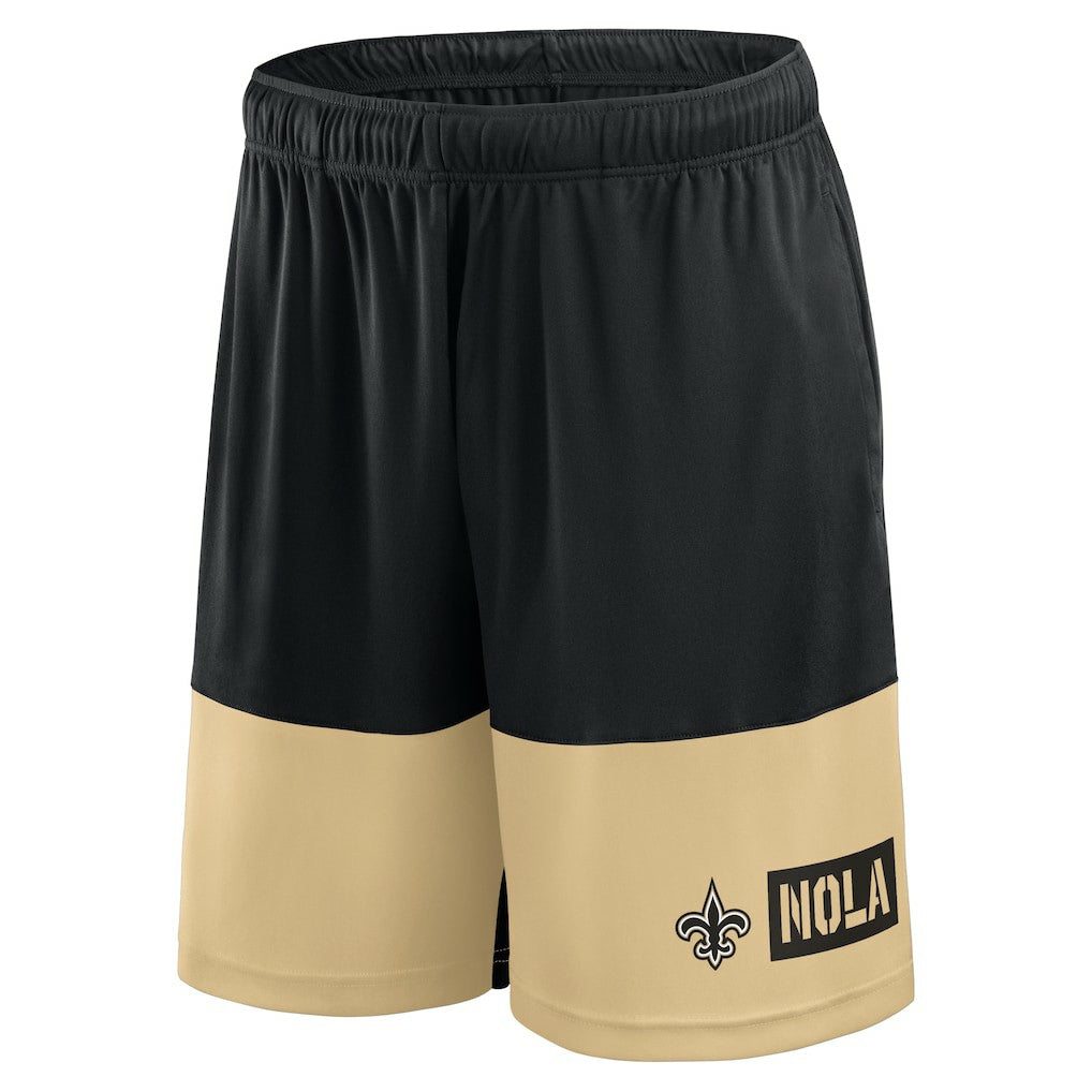 New Orleans Saints Logo Athletic Best of the Best Shorts - Black outlet